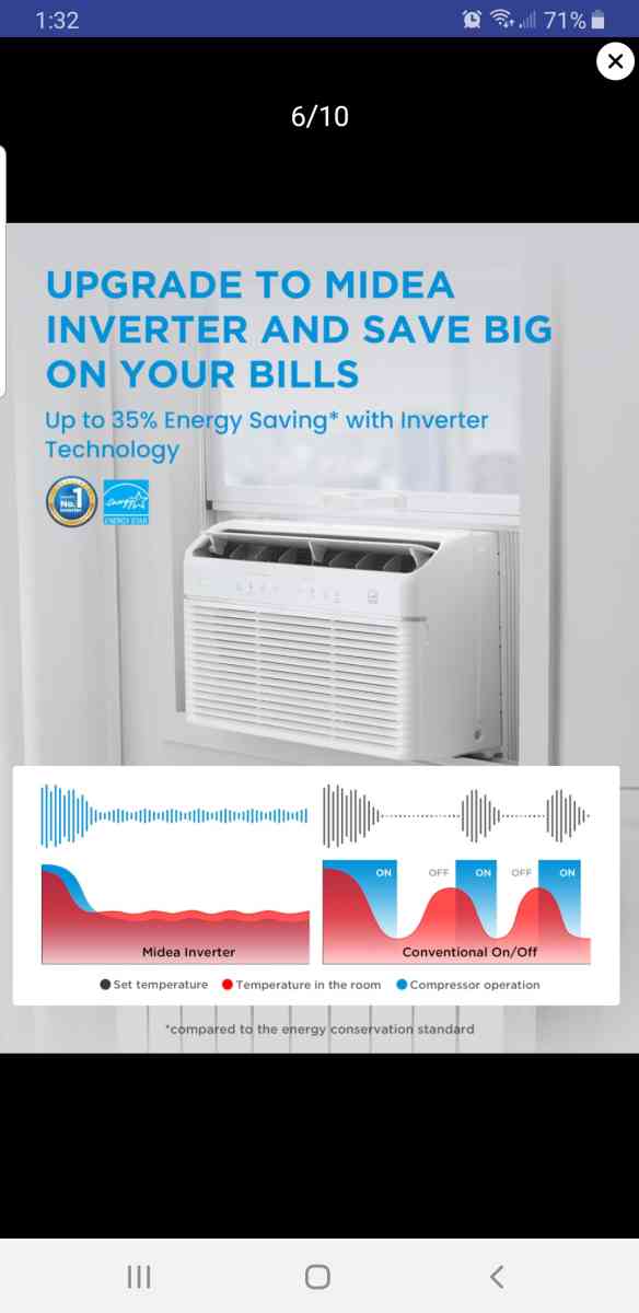 Midea air conditioner 12000 BTU window air conditioner - Mount Juliet, Tennessee - FleaMarketBay