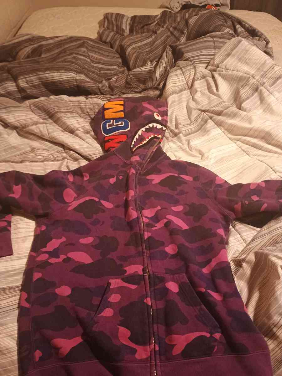 Purple Bape Full Zip Jacket - Harlem, Georgia - FleaMarketBay