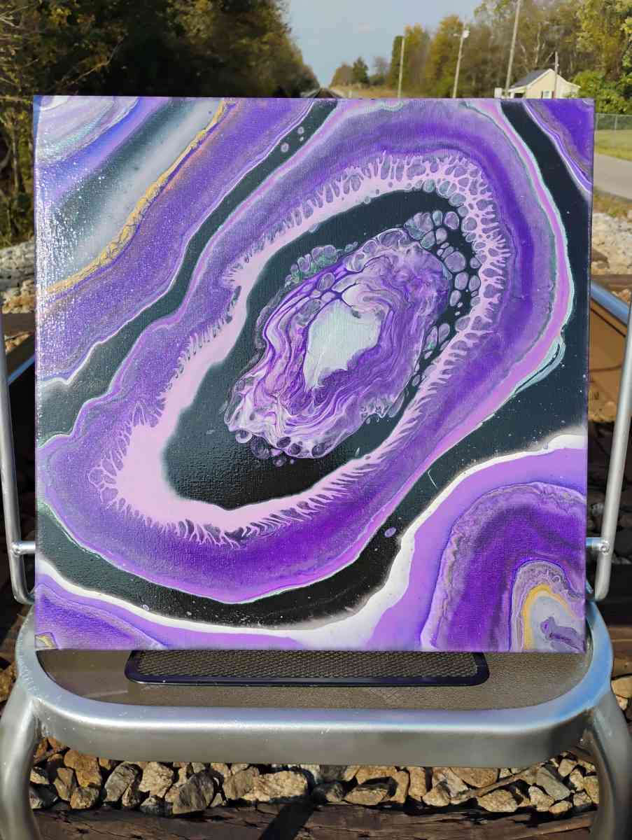 14in x 14in Acrylic Painting - Christiana, Tennessee - FleaMarketBay