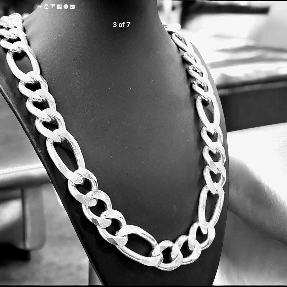 Solid Sterling silver Figarope Chain 290 grams - Honolulu, Hawaii - FleaMarketBay