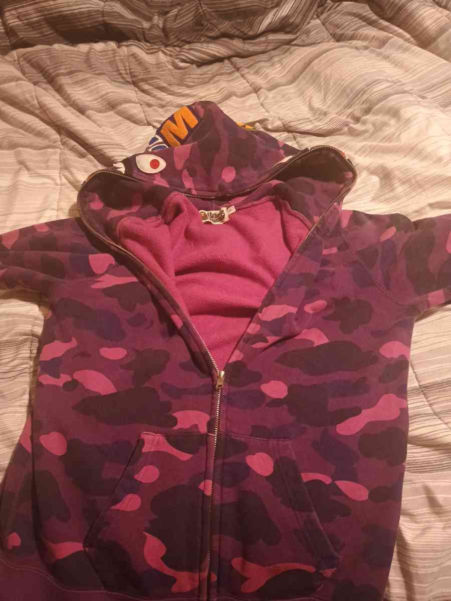 Purple Bape Full Zip Jacket - Harlem, Georgia