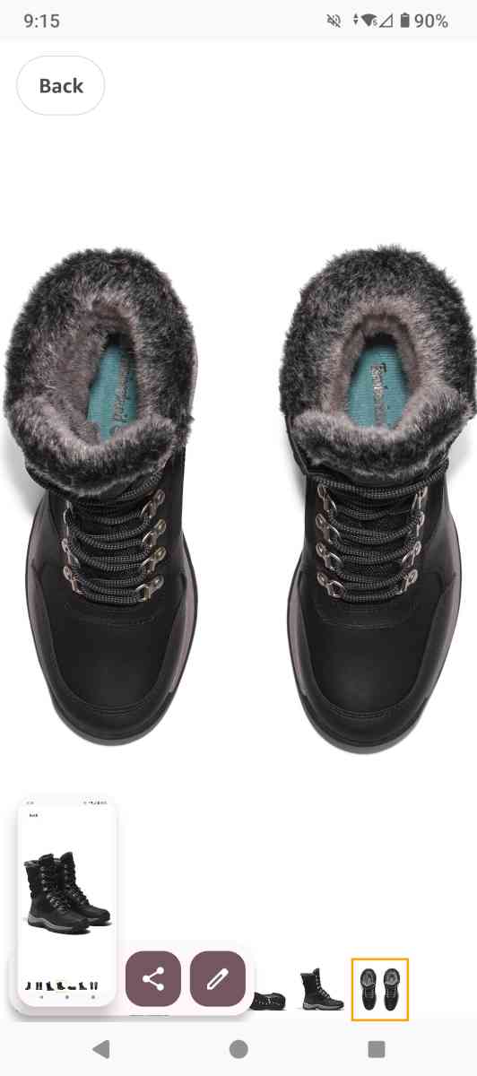 timberland faux fur leather winter boots - Berwick, Pennsylvania - FleaMarketBay