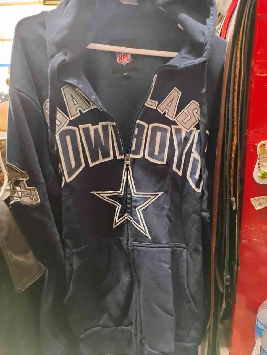 Men Dallas Cowboys Zip Up Jacket - Houston, Texas - FleaMarketBay