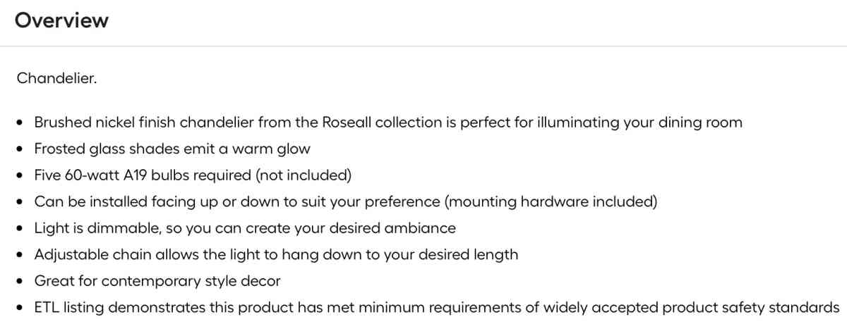 Project Source Chandelier - Homosassa, Florida - FleaMarketBay