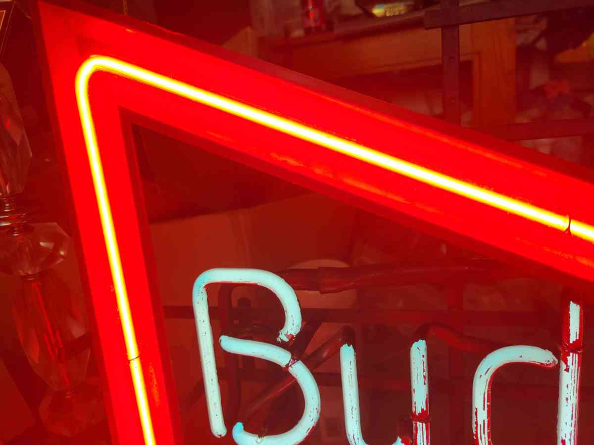 very rare vintage Budweiser neon beer Ad sign - Cleveland, Ohio - FleaMarketBay
