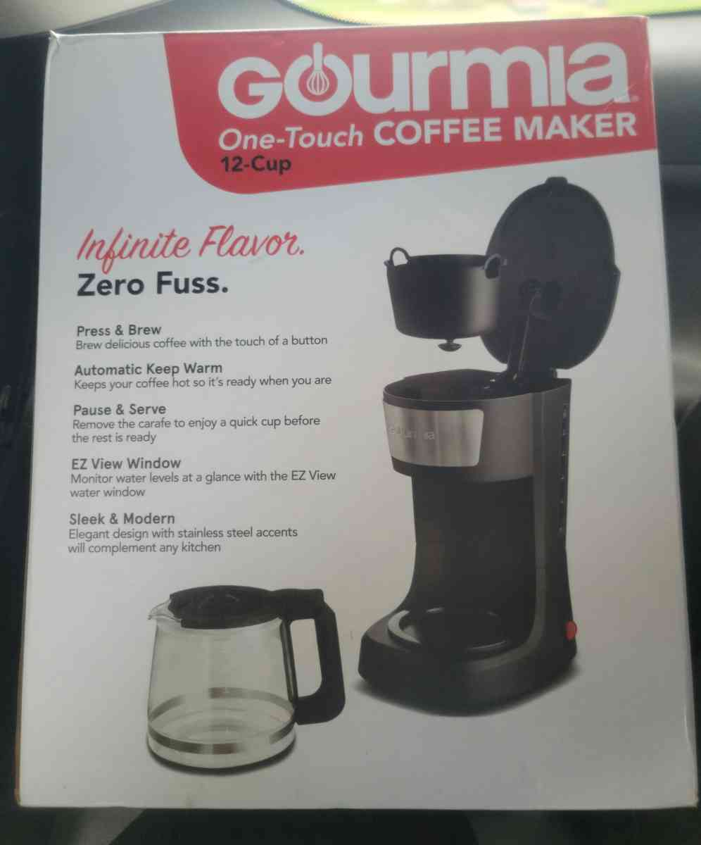 Gourmia One Touch Coffee Maker 12Cup - Hudson, Florida
