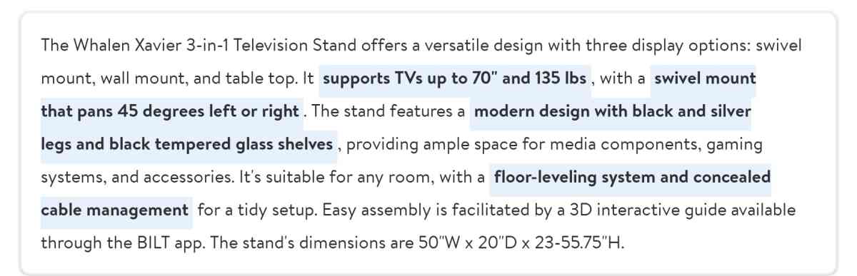 Whalen Xavier 3in1 TV Stand - Calumet City, Illinois - FleaMarketBay