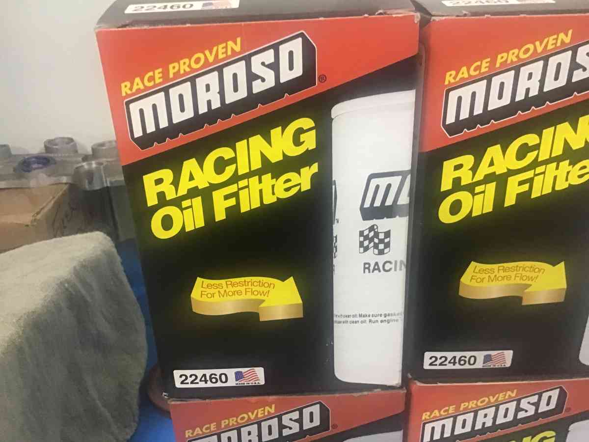 4 moroso filters and 10 qts mobil 1 full synthetic oil - Benton, Kentucky - FleaMarketBay