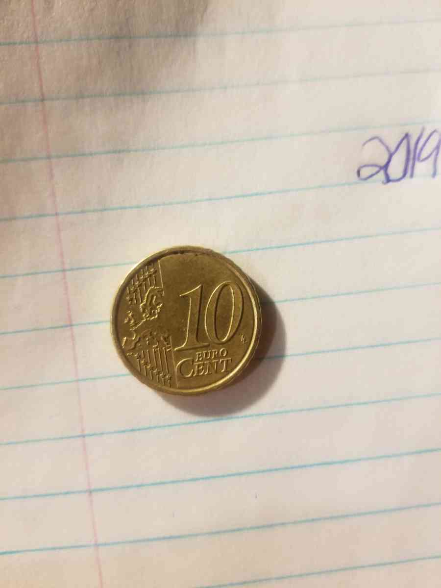 2019 EURO 10 CENT  GOLD COIN - Alameda, California