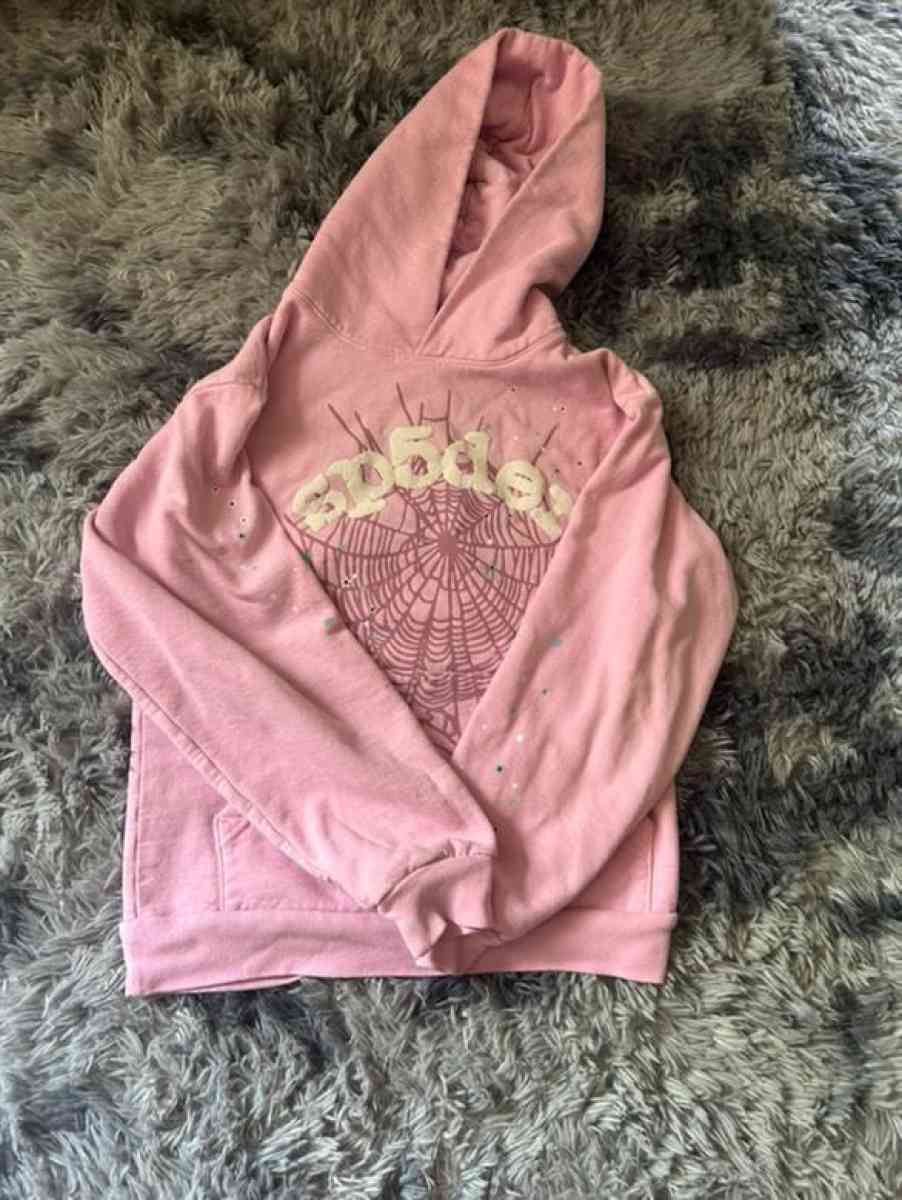 Pink Sp5der Hoodie text me before buying - Willingboro, New Jersey - FleaMarketBay