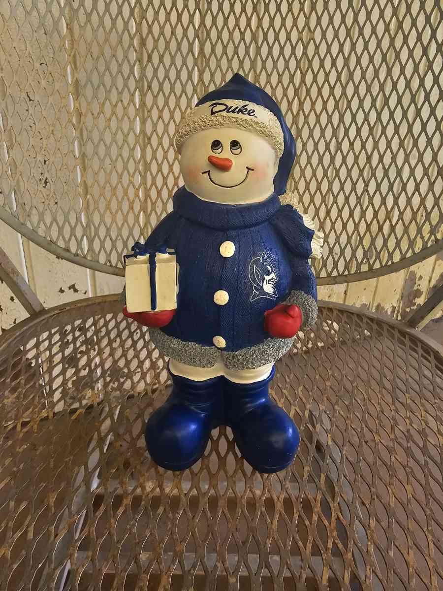 NCAA DUKE BLUE DEVILS SNOWMAN - Liberty, North Carolina