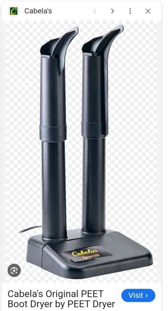 Cabelas Original PEET Electric Boot Drying Rack - Calumet City, Illinois - FleaMarketBay