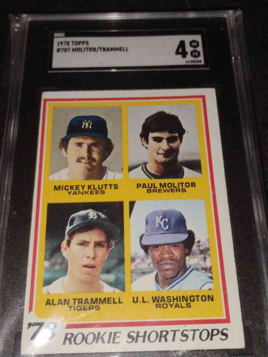 1978 Rookie Shortstops Graded Baseball Card - Edison, New Jersey