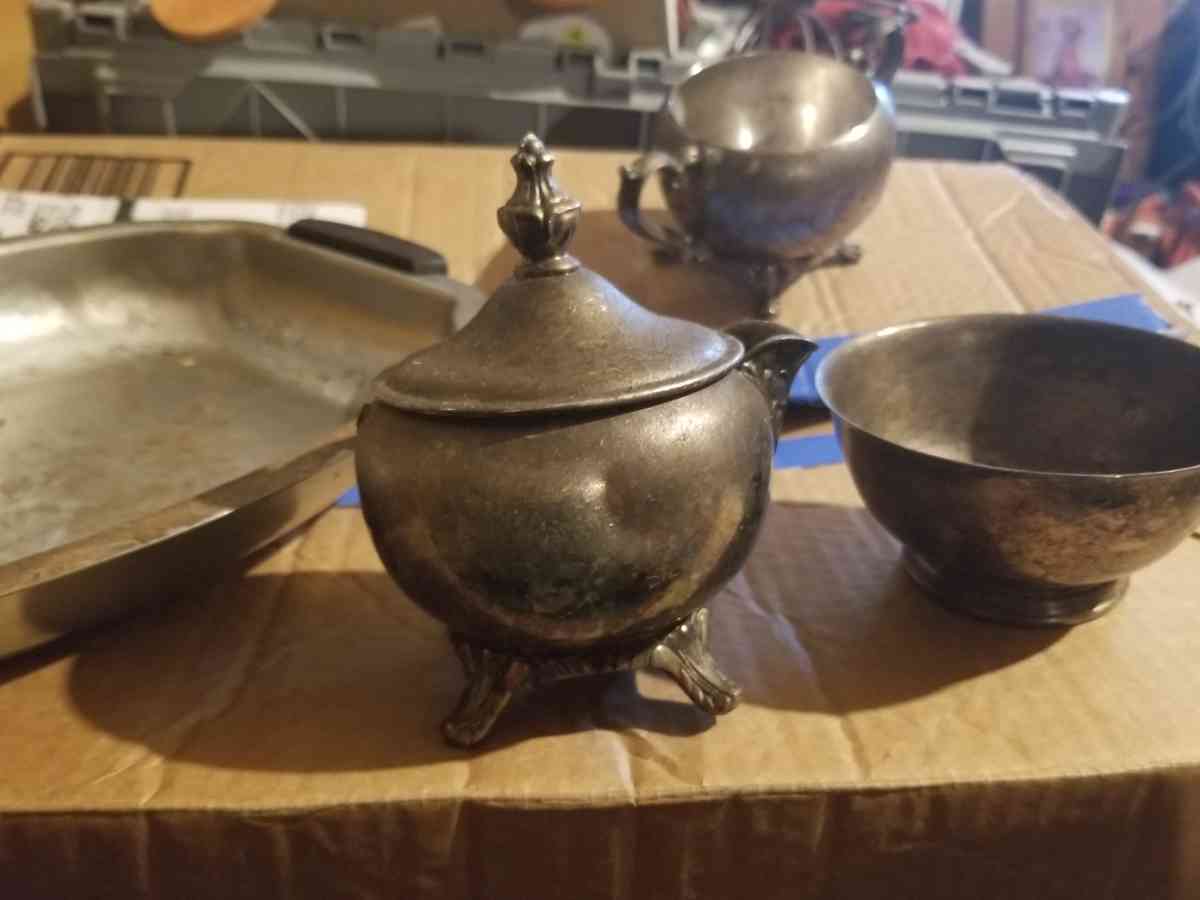 Silver plate tea set - Brazoria, Texas - FleaMarketBay
