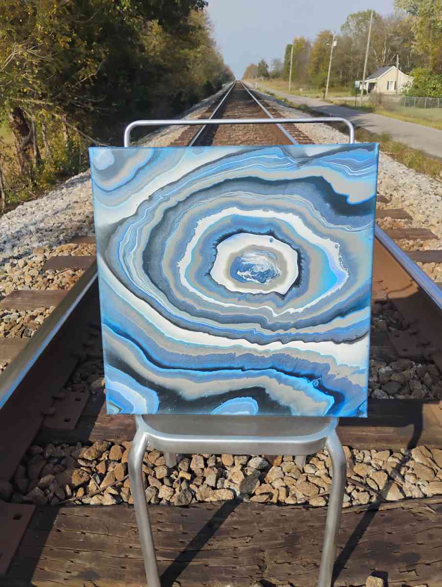 20in x 20in Acrylic Painting on Canvas - Christiana, Tennessee - FleaMarketBay