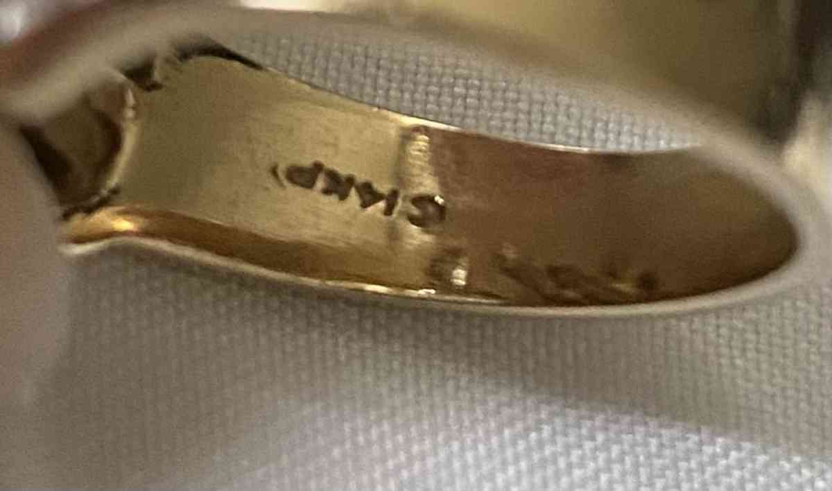 Custom made 14 karat gold diamond ring - Claremont, California - FleaMarketBay