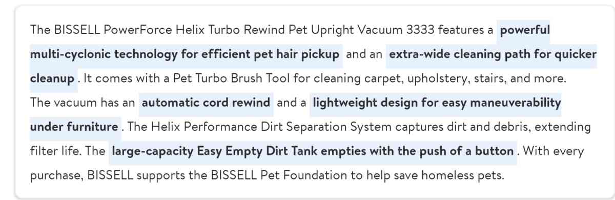 Bissell Powerforce Helix Turbo Rewind Pet Upright Vacuum - Calumet City, Illinois - FleaMarketBay