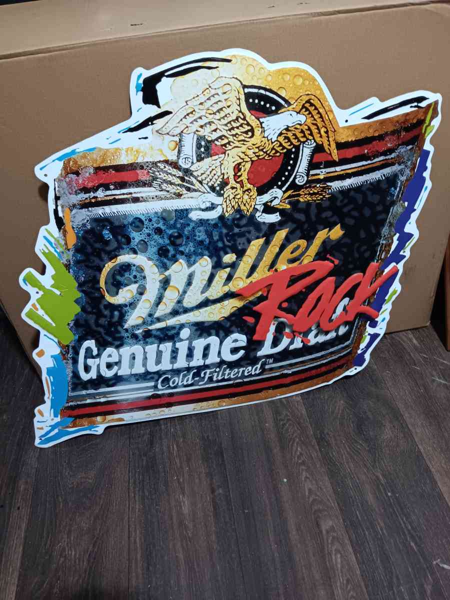 Miller DRAFT BEER SIGN  A - Hazlehurst, Georgia - FleaMarketBay