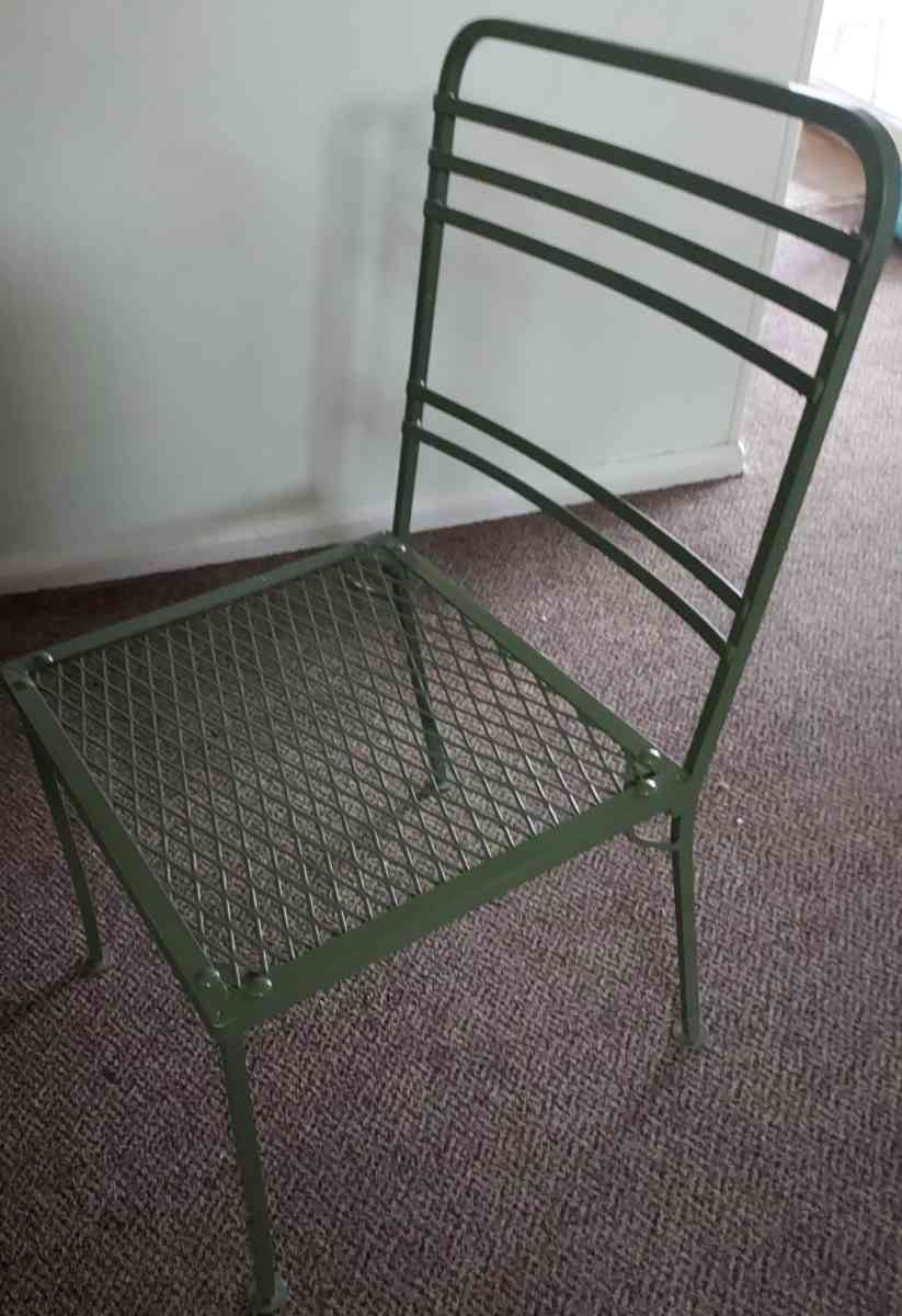 Mid Century Modern Salterini Iron Glass Top Table 6 Chairs - Oil City, Pennsylvania - FleaMarketBay