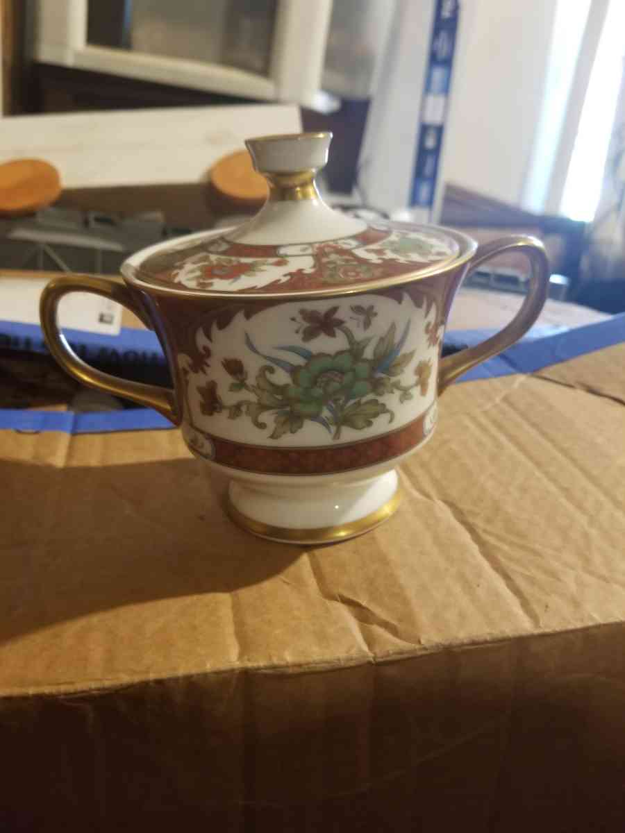 12 Sets Sango China Kyoto Footed Cup  Saucers  Japan