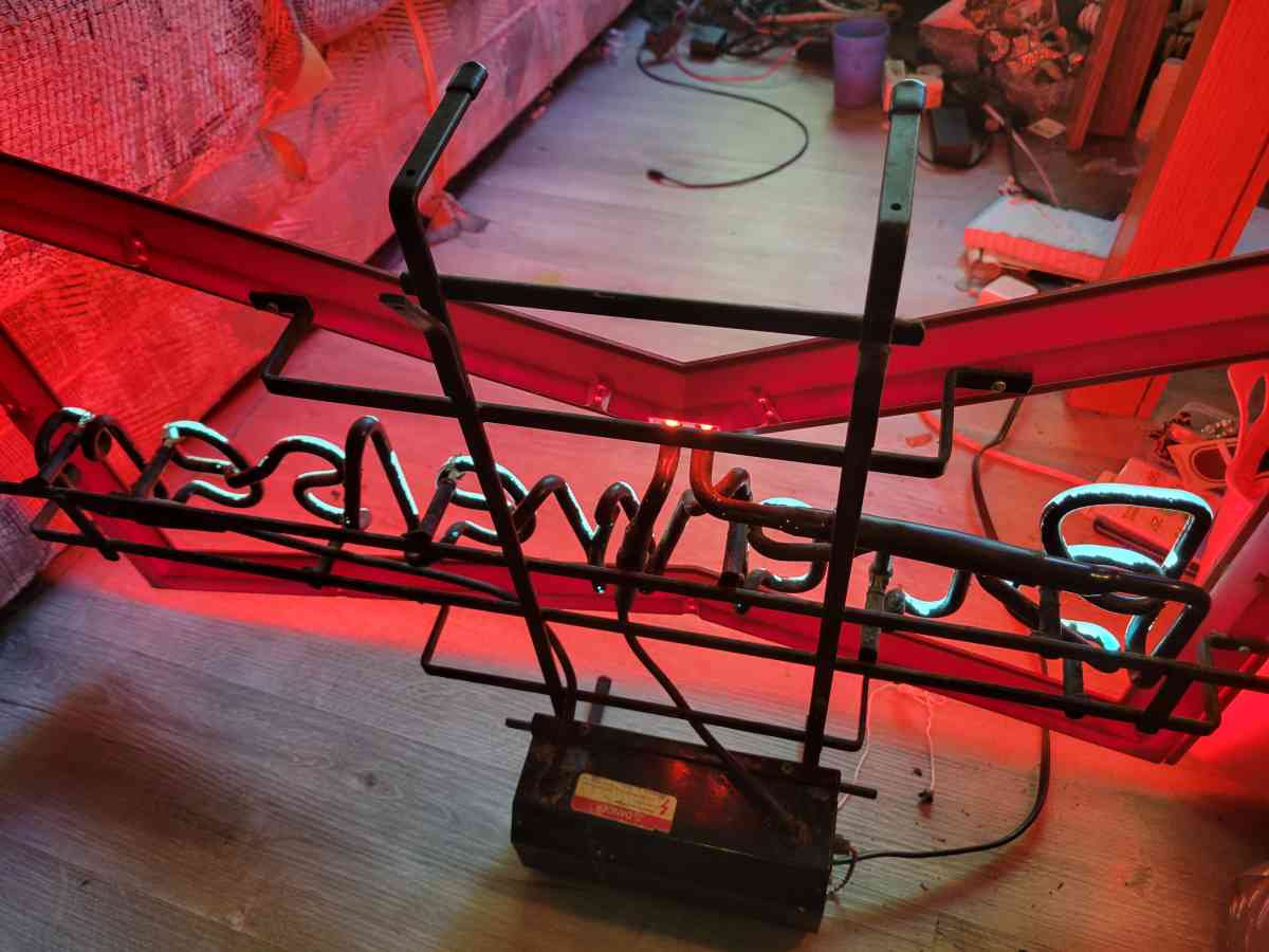 very rare vintage Budweiser neon beer Ad sign - Cleveland, Ohio - FleaMarketBay