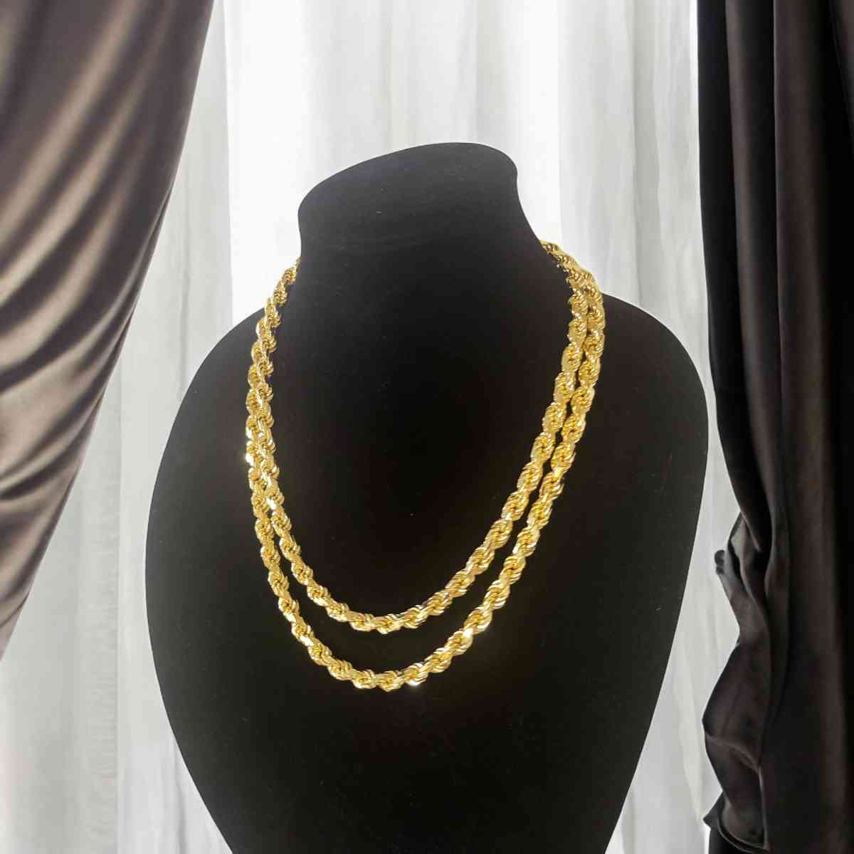 3 mm  22 INCHES  4mm 24 INCHES  5mm  24 IN GOLD PLATED - Honolulu, Hawaii - FleaMarketBay