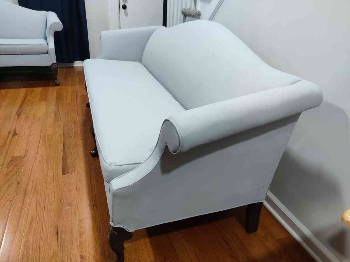 Ash Gray and Blue Couch Set - Baltimore, Maryland - FleaMarketBay