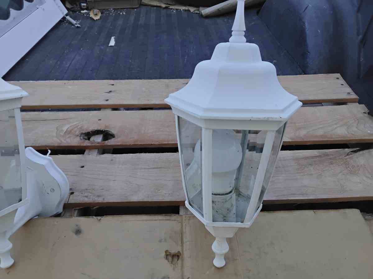 White WallMount Lighting Central Park StyleTwilight Sentinel - Williamstown, New Jersey - FleaMarketBay