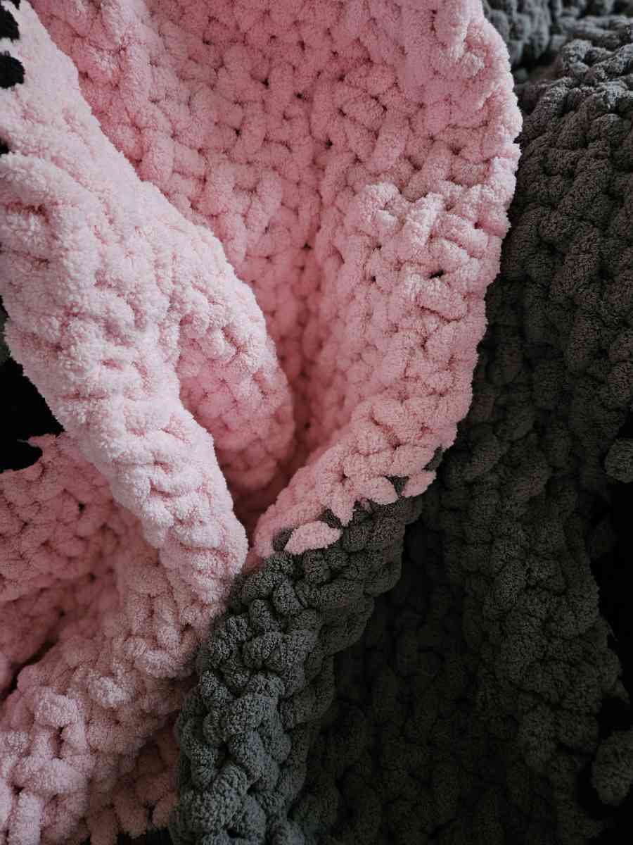 Tri Color Chenille Blanket - Durham, North Carolina - FleaMarketBay