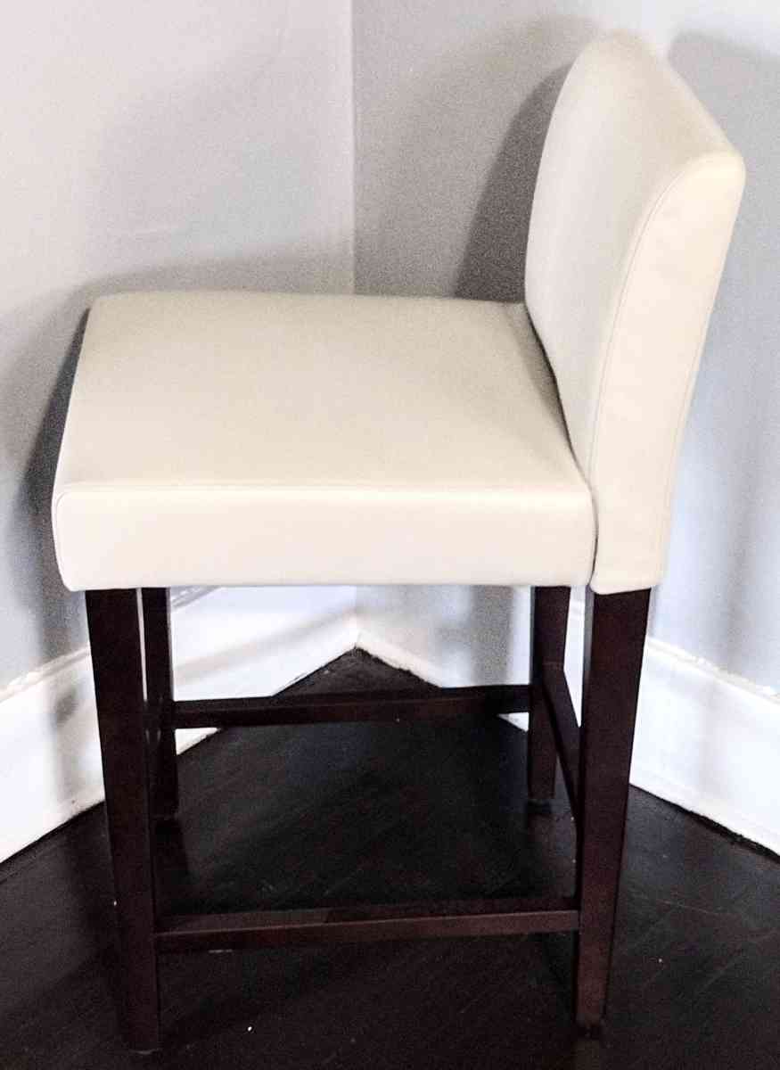 Elijah Light Gray Faux Leather Bar Counter Stool - Detroit, Michigan - FleaMarketBay