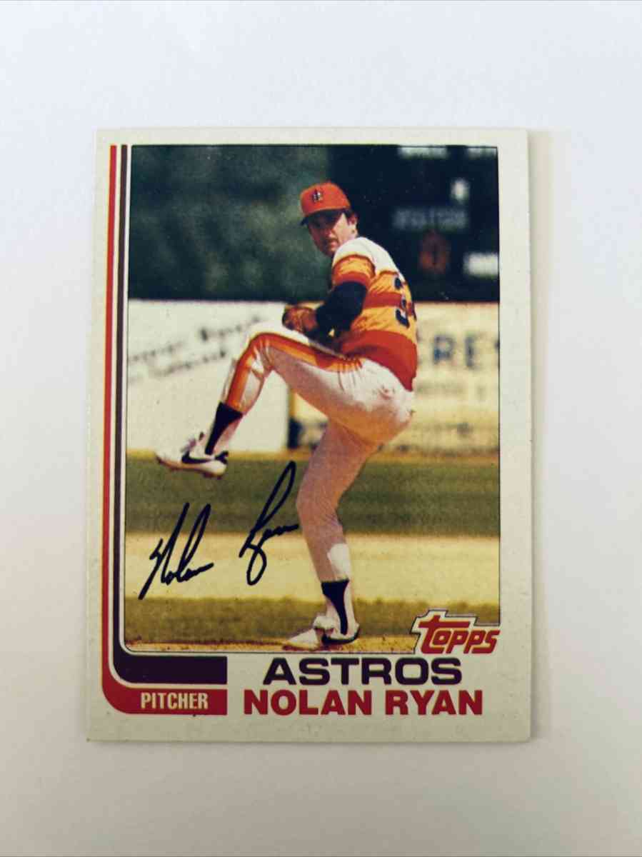 1982 Topps Nolan Ryan Baseball card - Howell, Michigan