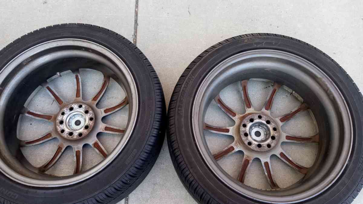 the set of 4 tires wheels R 18 - Belmont, California - FleaMarketBay