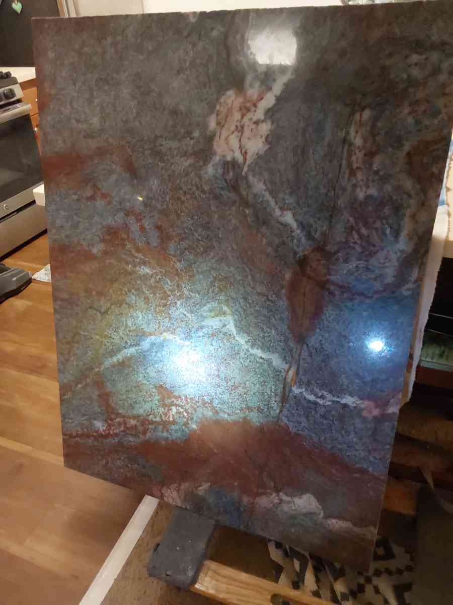 3ftX4ft blue louise van gogh granite slab - Santa Maria, California - FleaMarketBay