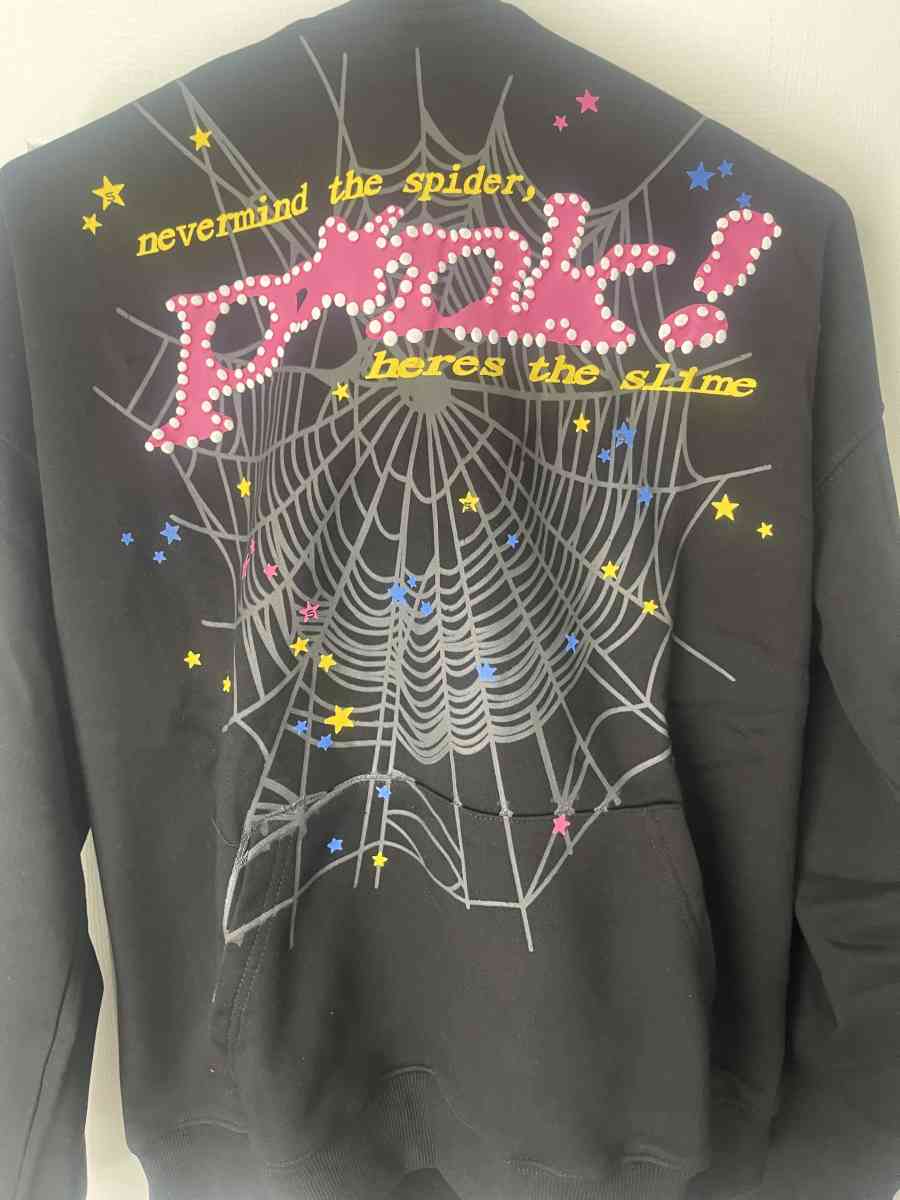 Black OG pink sp5der hoodie Authentic - Arlington, Texas - FleaMarketBay