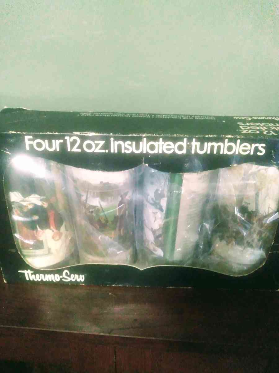 four 12 oz insulated tumblers they are old back in 1994 - Jackson, Georgia