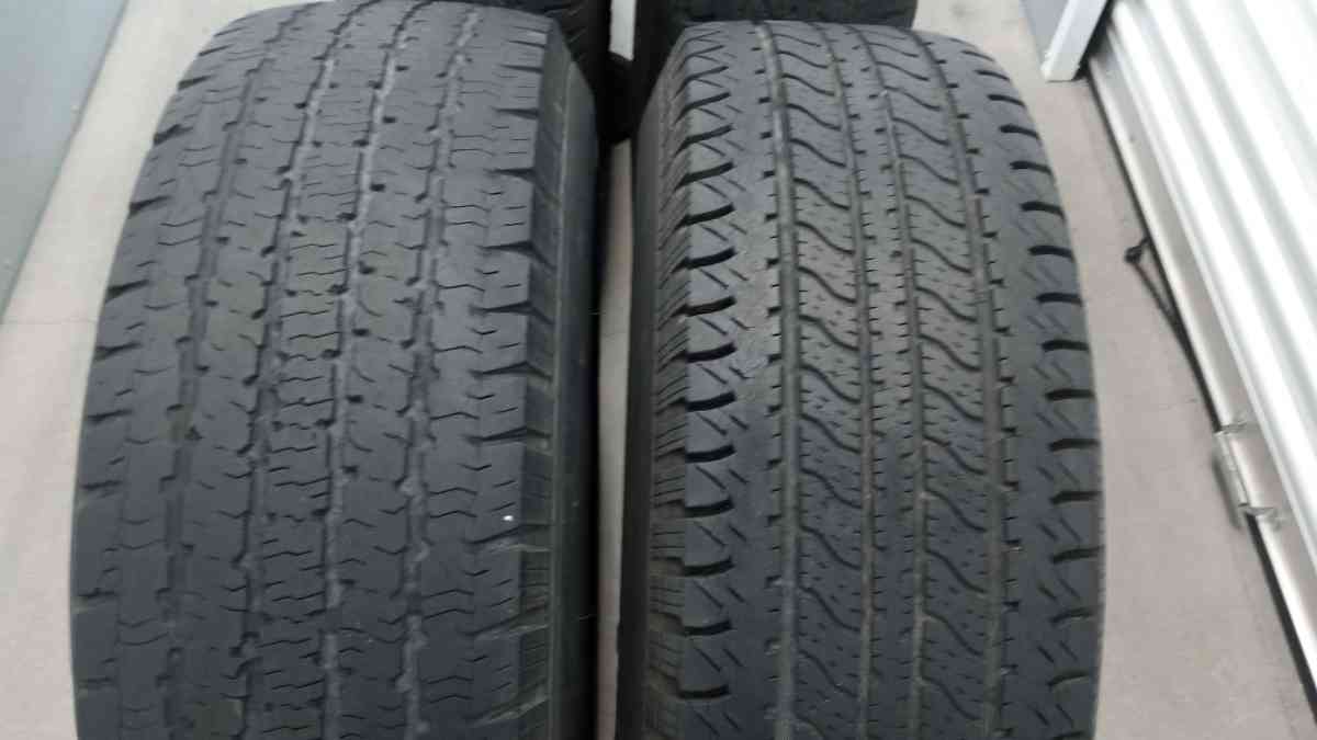the set of 4 tires and wheels R 16 for DOdge ram 17 - Belmont, California - FleaMarketBay