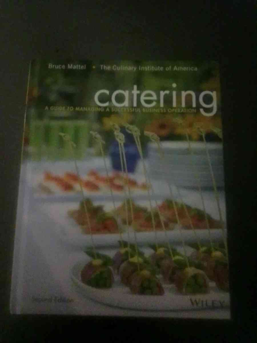 2nd Edition Catering Text Book from The Culinary Institute - Mingo Junction, Ohio - FleaMarketBay