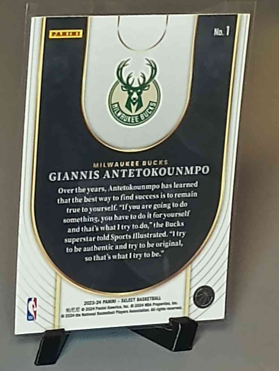 2324 select neon icon Giannis Antetokounmpo 1 - Chatham, Illinois - FleaMarketBay