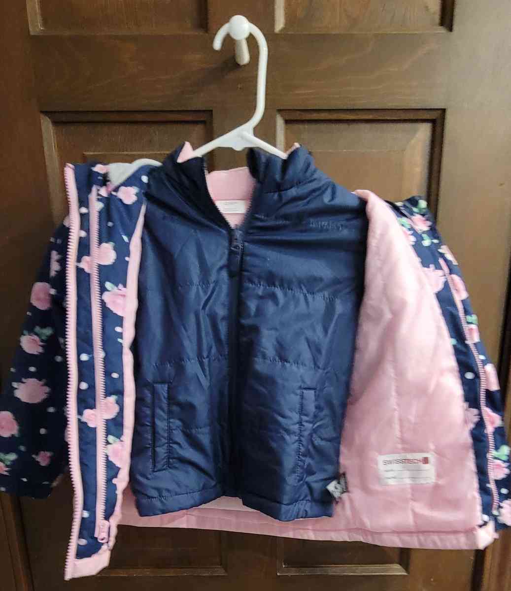 4T winter coat 2in1 with windbreaker attached - Glenshaw, Pennsylvania - FleaMarketBay