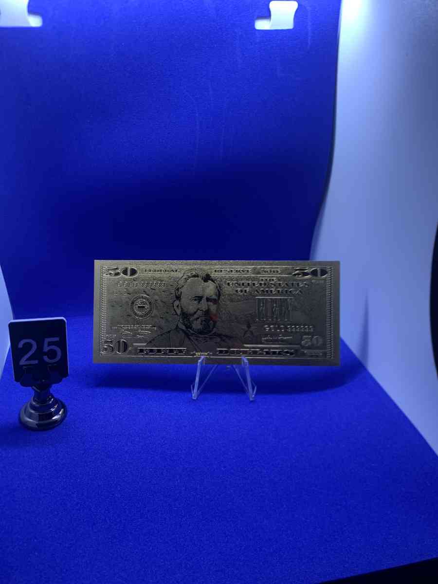 Gold Plated Collectors Bank Note - Pennsville, New Jersey - FleaMarketBay