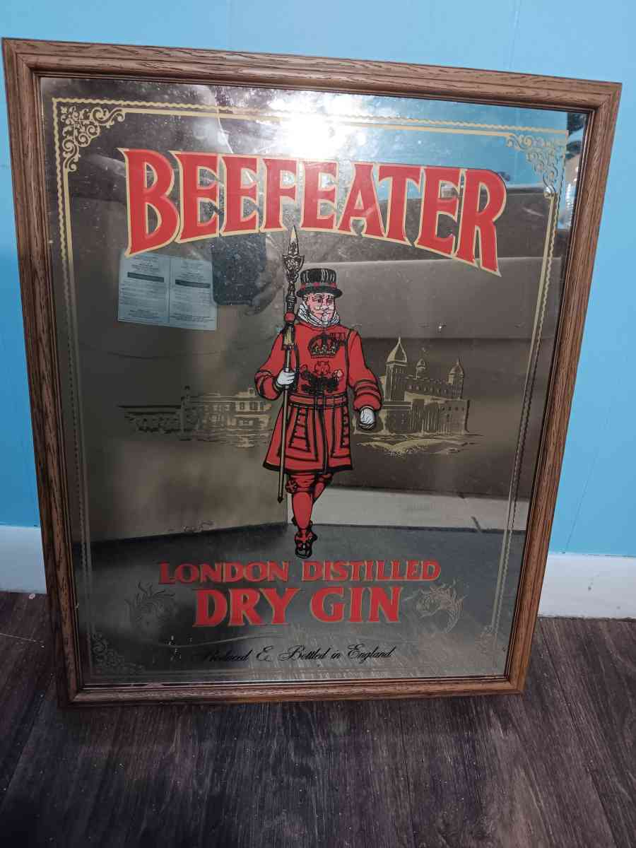 BEEFEATER Mirror 17x20 - Hazlehurst, Georgia - FleaMarketBay