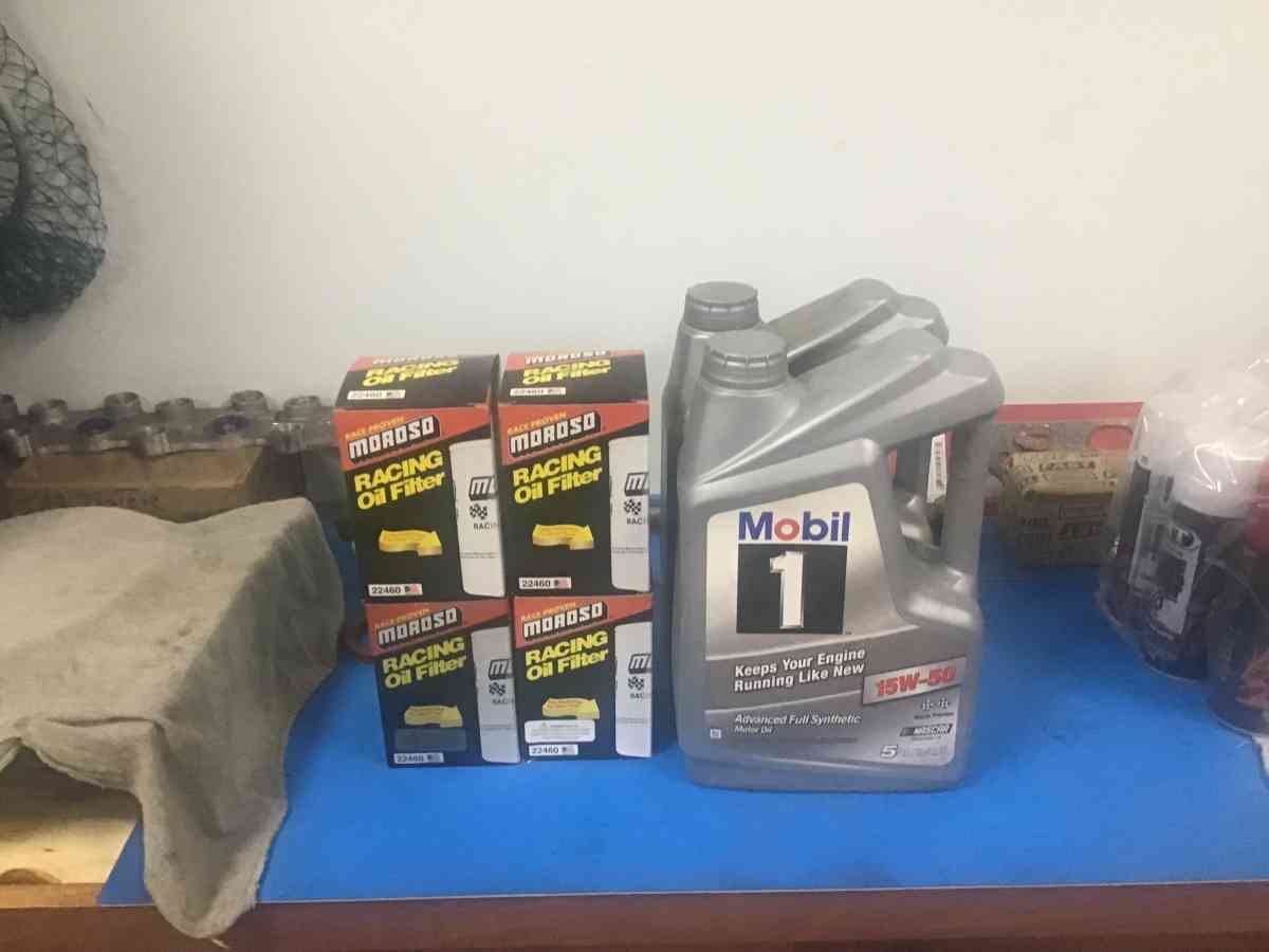4 moroso filters and 10 qts mobil 1 full synthetic oil - Benton, Kentucky - FleaMarketBay