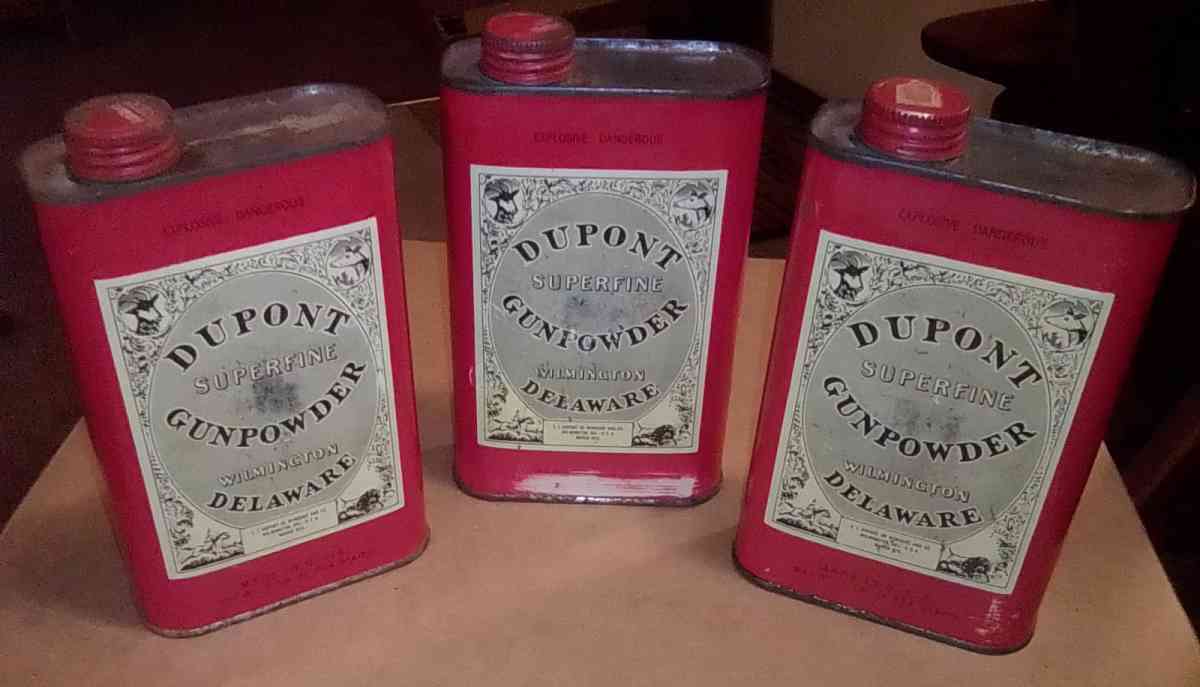 collection of gunpowder tins - Akron, Ohio - FleaMarketBay