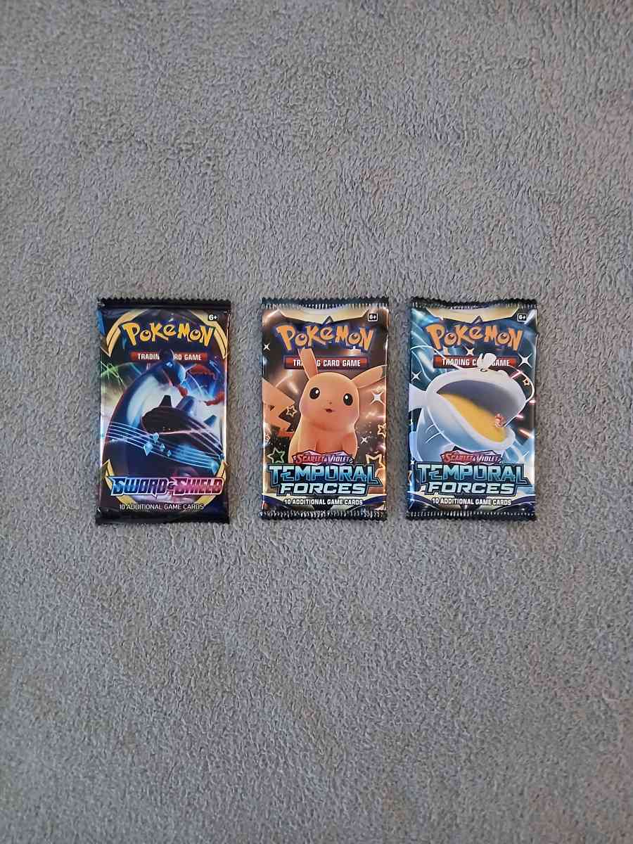 5 Pokemon 10 Trading Cards Booster Packs 2022 2024 - North Hollywood, California - FleaMarketBay