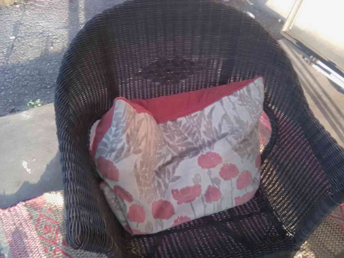 wicker furniture set and rug - Pensacola, Florida - FleaMarketBay