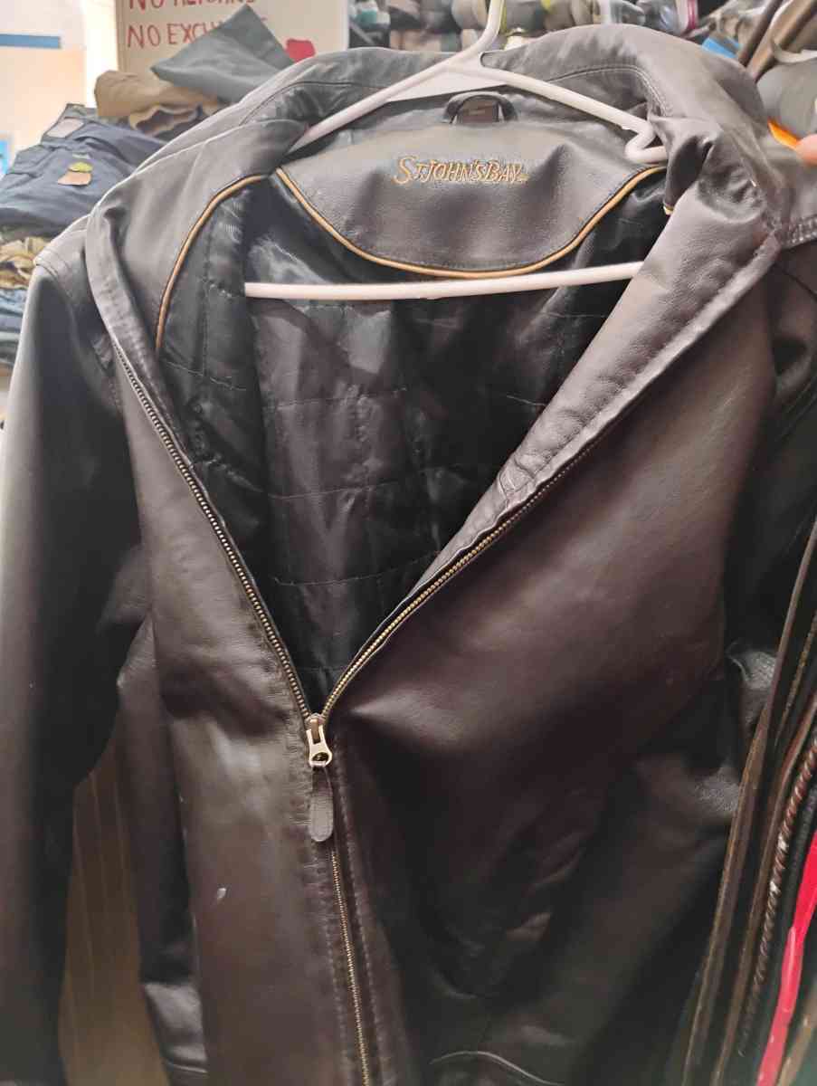 Men Black Lether Jacket - Houston, Texas