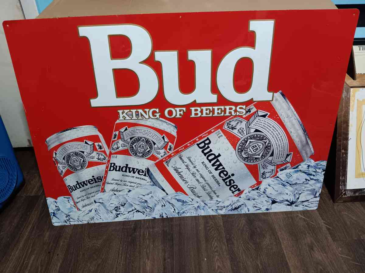 VINTAGE 1992 NOS 25X35 BUD KING  OF - Hazlehurst, Georgia