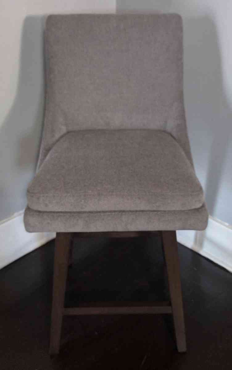 Lissa Fog Fabric Swivel Bar Counter Stool - Detroit, Michigan