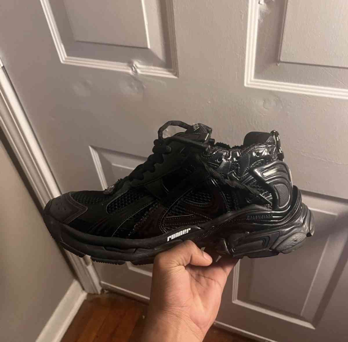black balenciaga runner sneakers - Baltimore, Maryland - FleaMarketBay