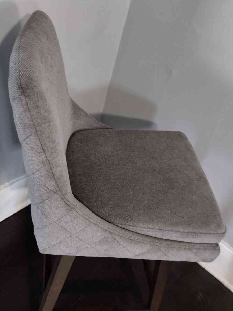 Lissa Fog Fabric Swivel Bar Counter Stool - Detroit, Michigan - FleaMarketBay